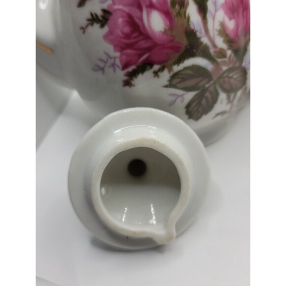 Royal Sealy Moss Rose China Mini Teapot, Creamer & Sugar w/Lid Made in Japan - Picture 5 of 16